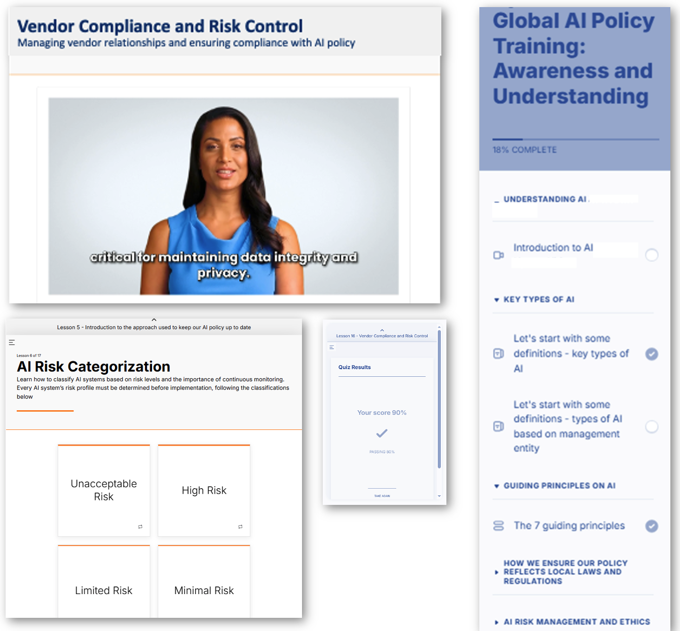 Developing micro-learning training modules